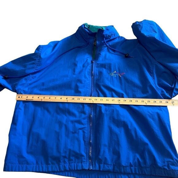 Vintage Greg Norman the Shark Windbreaker with Hood. Sz Large. Great Condition! - Picture 10 of 11